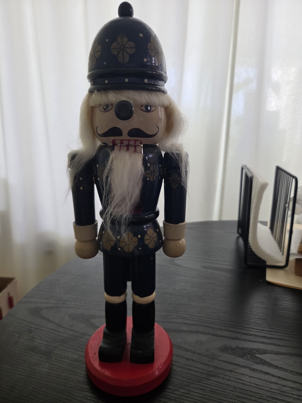 Vintage West Germany Huge Wooden Man Nut Cracker Type Christmas Decoration 60's